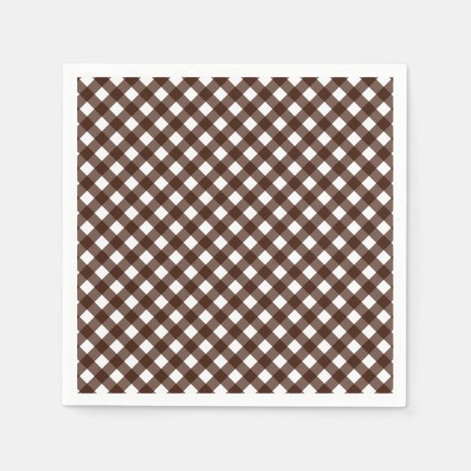 CHEX 13-DUNKELBROWN-PAPIERNAPKINS SERVIETTE (Vorderseite)