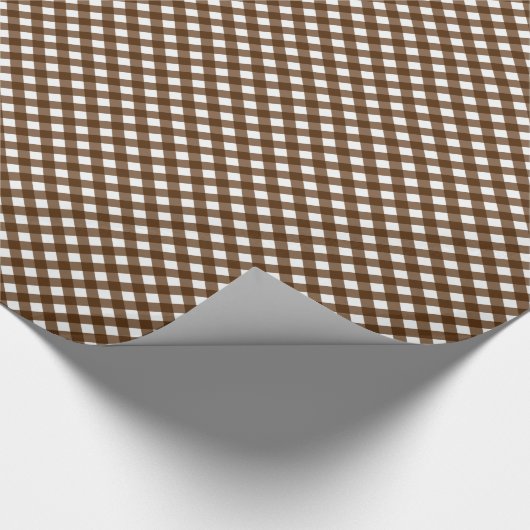 CHEX 14 BROWN-GIFT-WRAPPING-PAPIER GESCHENKPAPIER (Ecke)