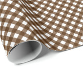 CHEX 14 BROWN-GIFT-WRAPPING-PAPIER GESCHENKPAPIER (Rolleneckpunkt)