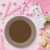 CHEX 14-BROWN-PAPIER-TELLER-2 PAPPTELLER (Party)