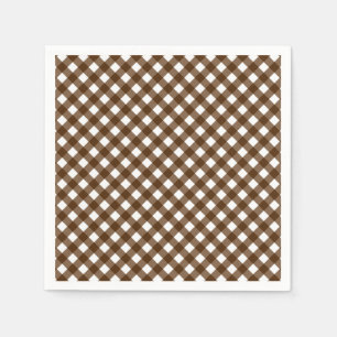 CHEX 14-BROWN-PAPIERNAPKINS SERVIETTE