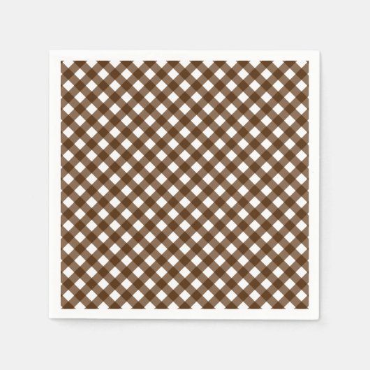 CHEX 14-BROWN-PAPIERNAPKINS SERVIETTE (Vorderseite)