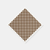CHEX 14-BROWN-PAPIERNAPKINS SERVIETTE (Ecke)