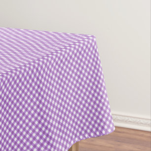 CHEX 15-PASTEL LILA-COTTON TABLECLOTH 52 x 70 in Tischdecke