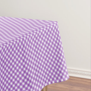 CHEX 15-PASTEL LILA-COTTON TABLECLOTH 60x84in Tischdecke