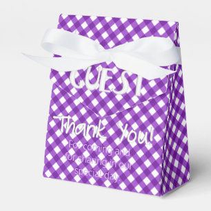Chex 18-DARK LILA-GASTGESCHENK BOX, Zelt-Stil Geschenkschachtel