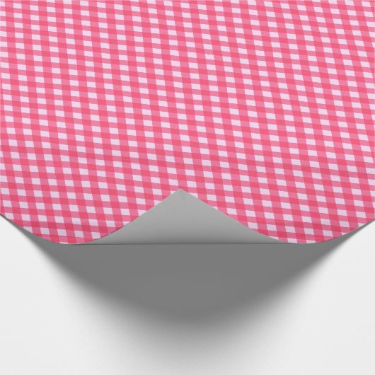 CHEX 1 PINK-GIFT-WRAPPING-PAPIER GESCHENKPAPIER (Ecke)