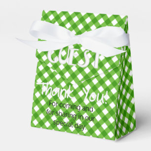 Chex 2-Green-GASTGESCHENK BOX, Zelt-Stil Geschenkschachtel