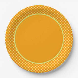 CHEX 3-ORANGE-GELBE-PAPIER-TELLER-2 PAPPTELLER