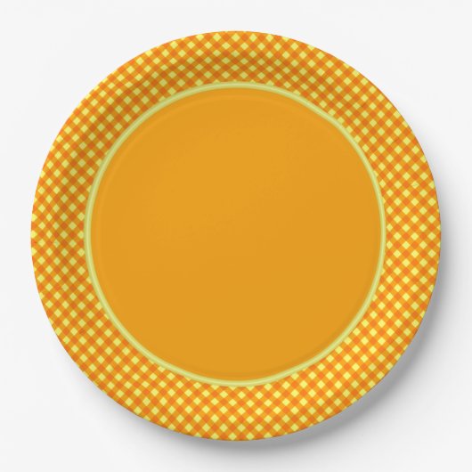 CHEX 3-ORANGE-GELBE-PAPIER-TELLER-2 PAPPTELLER (Vorderseite)