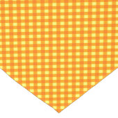 CHEX 3-ORANGE YELLOW-COTTON TABLE RUNNER-14x72in Kurzer Tischläufer (Ecke)