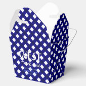 Chex 4-DARK BLUE-GASTGESCHENK BOX, Stil ausziehen Geschenkschachtel (Geöffnet)