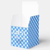 Chex 6-PASTEL BLUE-GASTGESCHENK-Box, quadratisch Geschenkschachtel (Geöffnet)