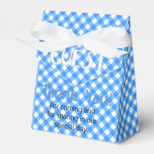Chex 6-Pastel Blue-GASTGESCHENK BOX, Zelt-Stil Geschenkschachtel