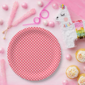 CHEX 7-WATERMELON-ROT-PAPIER-TELLER PAPPTELLER (Party)