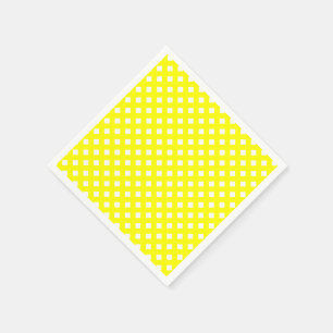 CHEX 8-YELLOW-PAPIERNAPKINS SERVIETTE