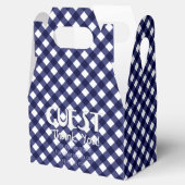 Chex 9-BLAU-GASTGESCHENK-Box, Gable-Style Geschenkschachtel (Geöffnet)