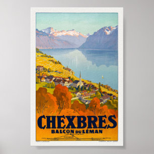 Chexbres Vintage Plakat 1923