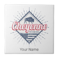 Cheyenne City Wyoming United Staaten Vintag USA
