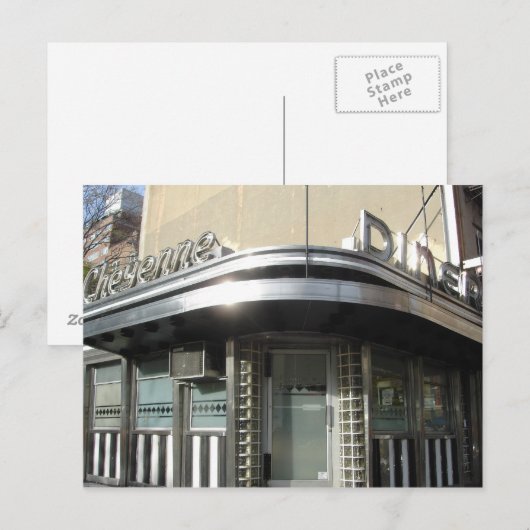 Cheyenne Diner Postkarte (Vorne/Hinten)