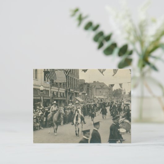 Cheyenne Frontier Days Parade. Postkarte (Stehend Vorderseite)