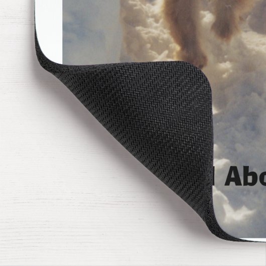 Cheyenne im Schnee, "es ist ganz über die Ohren " Mousepad (Ecke)