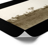 Cheyenne Indian Camp Foto 1909 Poster (Ecke)