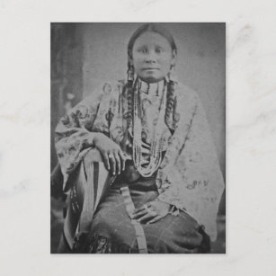 Cheyenne Indian Women Vintag Stereoview Card Postkarte