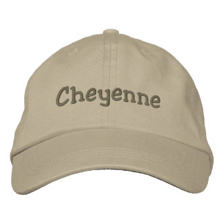 Cheyenne Name bestickt Baseball Cap Khaki Bestickte Kappe