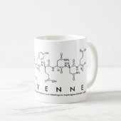 Cheyenne-Peptidnamen-Tasse Kaffeetasse (VorderseiteRechts)