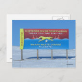 Cheyenne River Reservation Postkarte (Vorne/Hinten)