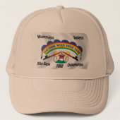 Cheyenne River Sioux Flag Hat Truckerkappe (Vorderseite)