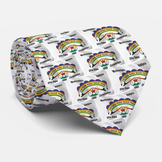 Cheyenne River Sioux Flag Krawatte (Gerollt)