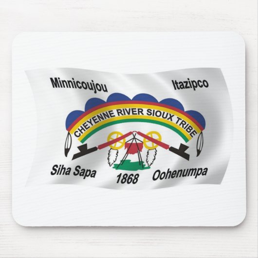 Cheyenne River Sioux Flag Mousepad (Vorne)