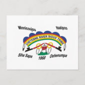Cheyenne River Sioux Flag Postcard Postkarte (Vorderseite)