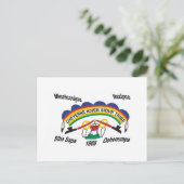 Cheyenne River Sioux Flag Postkarte (Stehend Vorderseite)