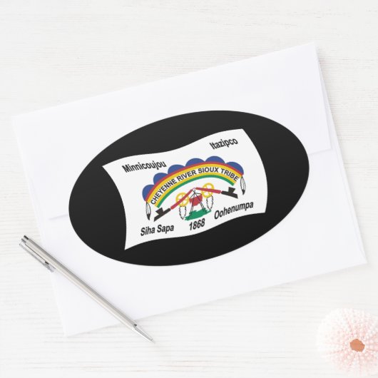 Cheyenne River Sioux Flag Sticker (Umschlag)