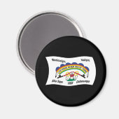 Cheyenne River Sioux Flaggen Magnet (Vorderseite/Rückseite)