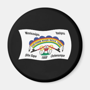 Cheyenne River Sioux Flaggen Magnet