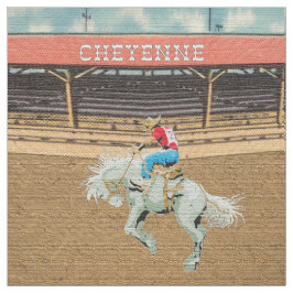 Cheyenne-Rodeo-Cowboy-Sattelbronc-Reitgewebe Stoff