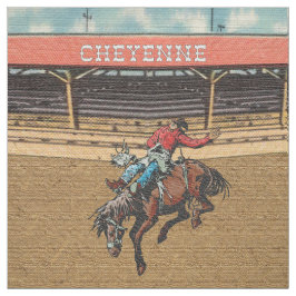 Cheyenne-Rodeo-Cowboyungesatteltes Stoff