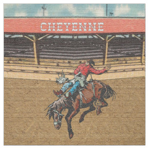 Cheyenne-Rodeo-Cowboyungesatteltes Stoff