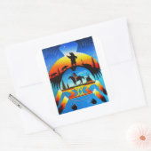 Cheyenne-Schild Quadratischer Aufkleber (Umschlag)