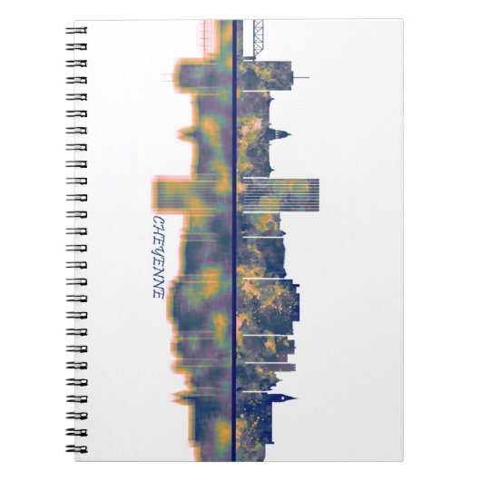 Cheyenne Skyline Notizblock (Vorderseite)