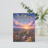 Cheyenne USA Postkarte (Stehend Vorderseite)
