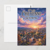 Cheyenne USA Postkarte (Vorne/Hinten)