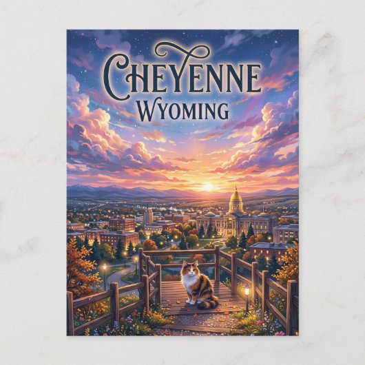 Cheyenne USA Postkarte (Vorderseite)