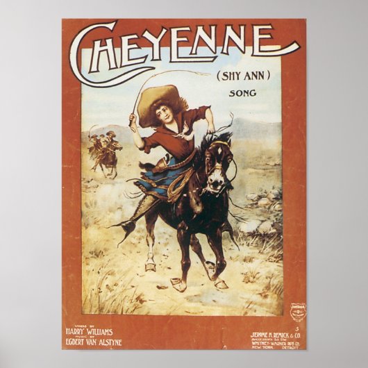 Cheyenne Vintag Songbook Cover Poster (Vorne)
