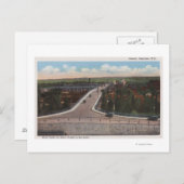 Cheyenne, WY - Viadukt & Hauptausgang für Motor Postkarte (Vorne/Hinten)
