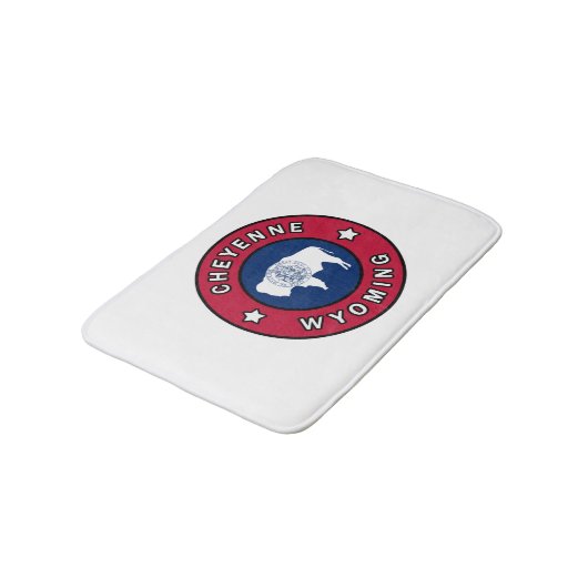 Cheyenne Wyoming Badematte (Schrägansicht)